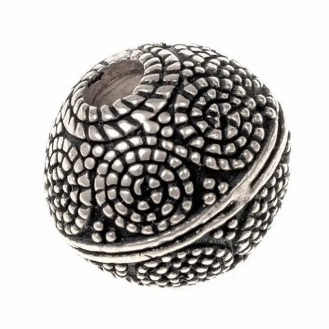 Viking Bead Horsa, Silvered 3 Viking Bead Horsa, Silvered