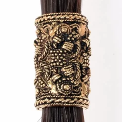 Viking Beard Bead Rygge, Silvered Bronze -Renaissance and Tudor clothing Shop viking beard bead rygge silvered bronze 2