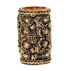 Viking Beard Bead Rygge, Silvered Bronze -Renaissance and Tudor clothing Shop viking beard bead rygge silvered bronze 3