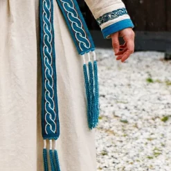 Leonardo Carbone Viking Belt Elina, Blue -Renaissance and Tudor clothing Shop viking belt elina blue 1