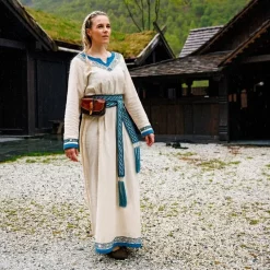 Leonardo Carbone Viking Belt Elina, Blue -Renaissance and Tudor clothing Shop viking belt elina blue 2