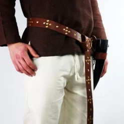 Leonardo Carbone Viking Belt Snorre, Brown -Renaissance and Tudor clothing Shop viking belt snorre brown 3