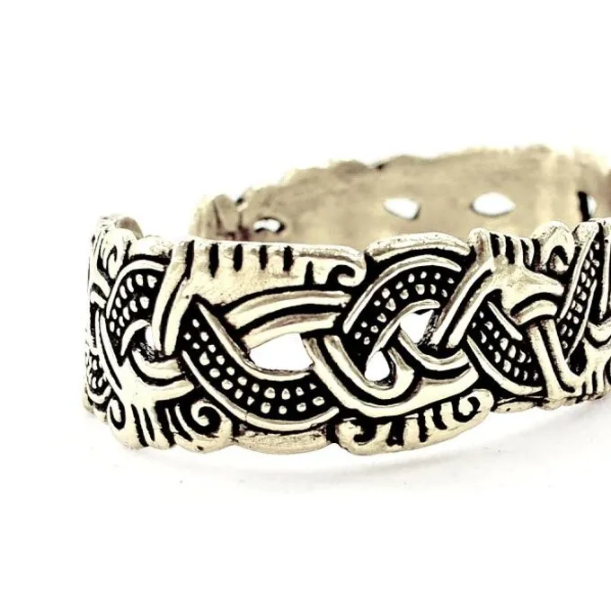 Viking Bracelet Isle Of Man, Silvered 4 Viking Bracelet Isle Of Man, Silvered - Image 2