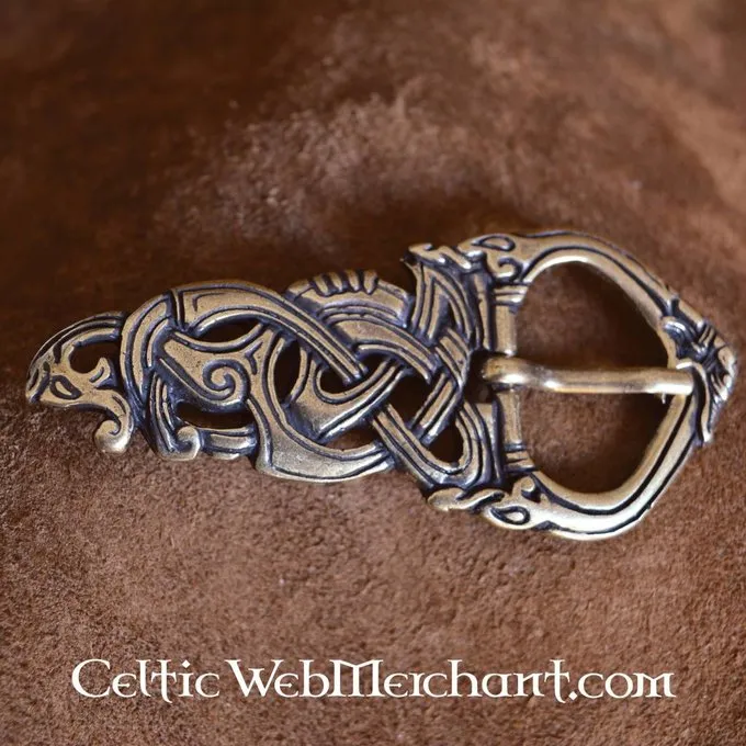 Viking Buckle Midgard Snake Bronze 4 Viking Buckle Midgard Snake Bronze - Image 2