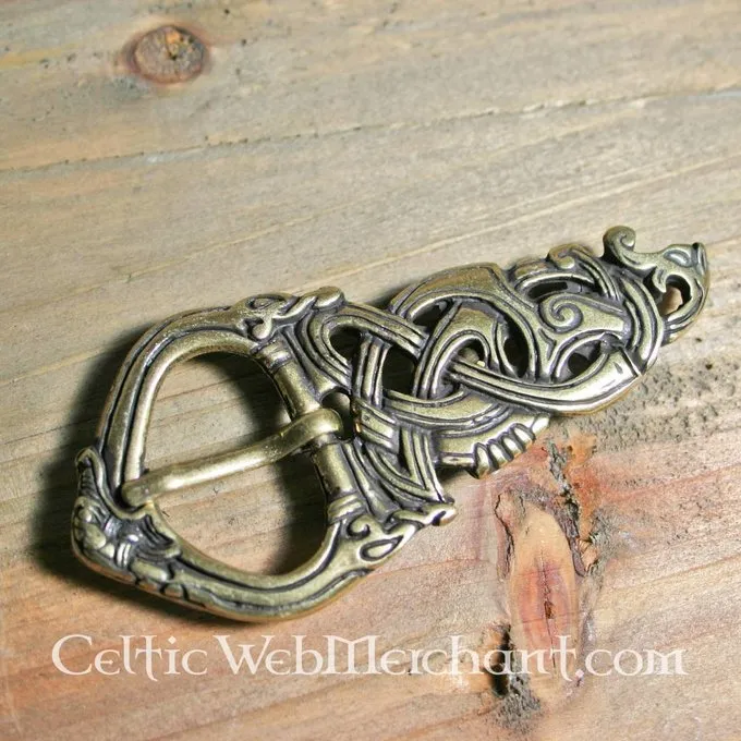 Viking Buckle Midgard Snake Bronze 3 Viking Buckle Midgard Snake Bronze