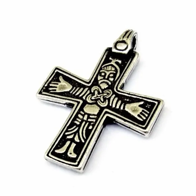 Viking Cross Sanda, Silvered 4 Viking Cross Sanda, Silvered - Image 2