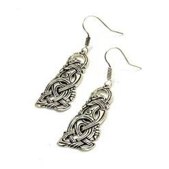 Viking Dragon Earrings, Silvered 7 Viking Dragon Earrings, Silvered -Renaissance and Tudor clothing Shop viking dragon earrings silvered 1