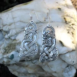 Viking Dragon Earrings, Silvered 8 Viking Dragon Earrings, Silvered -Renaissance and Tudor clothing Shop viking dragon earrings silvered 2