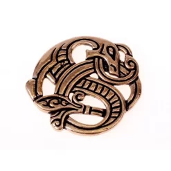 Viking Dragon Pendant, Bronze