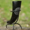 Epic Armoury Viking Drinking Horn Aegisjalmur, Dark -Renaissance and Tudor clothing Shop viking drinking horn aegisjalmur dark