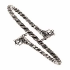 Viking Upper Arm Bracelet Haithabu Silvered