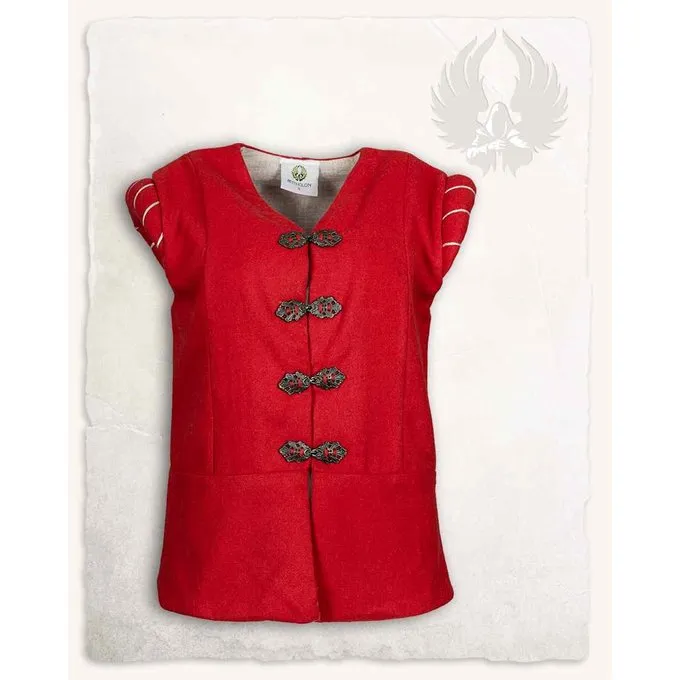 Mytholon Wool Renaissance Doublet Geoffrey, Red 3 Mytholon Wool Renaissance Doublet Geoffrey, Red